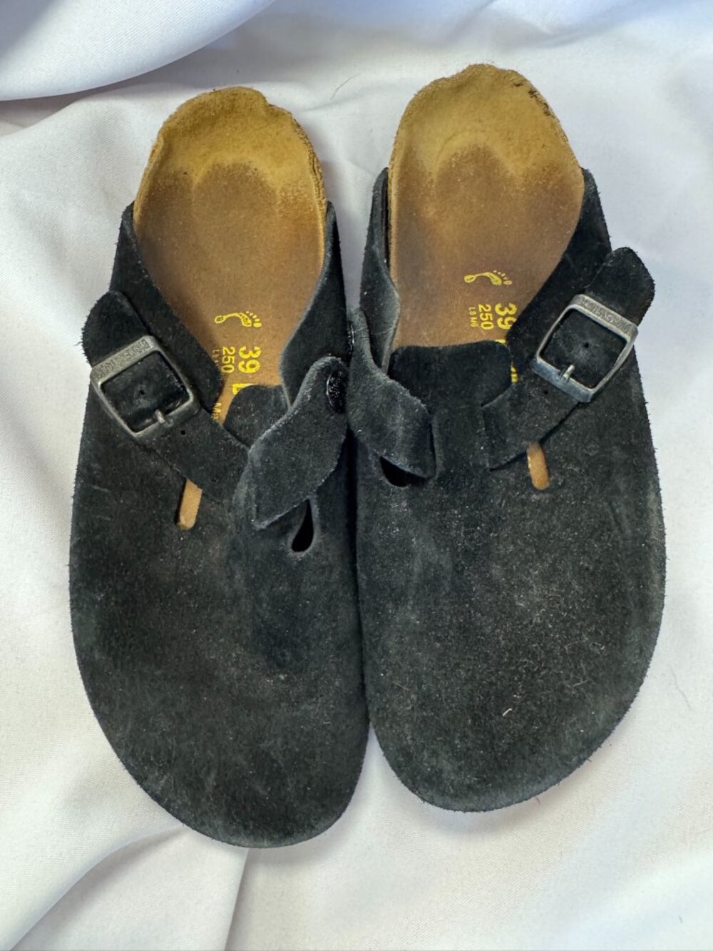 Birkenstock Black Suede Clogs Size 39